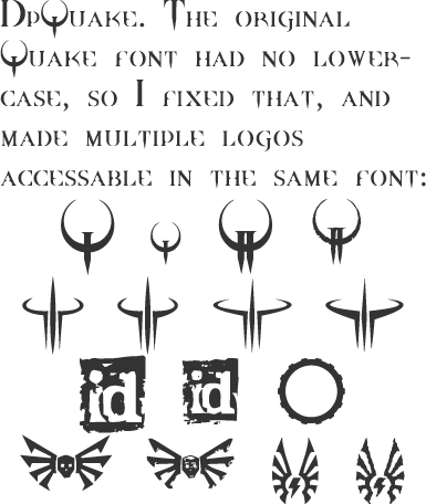 JdQuake 2.3 Preview of JdQuake 2.3 font